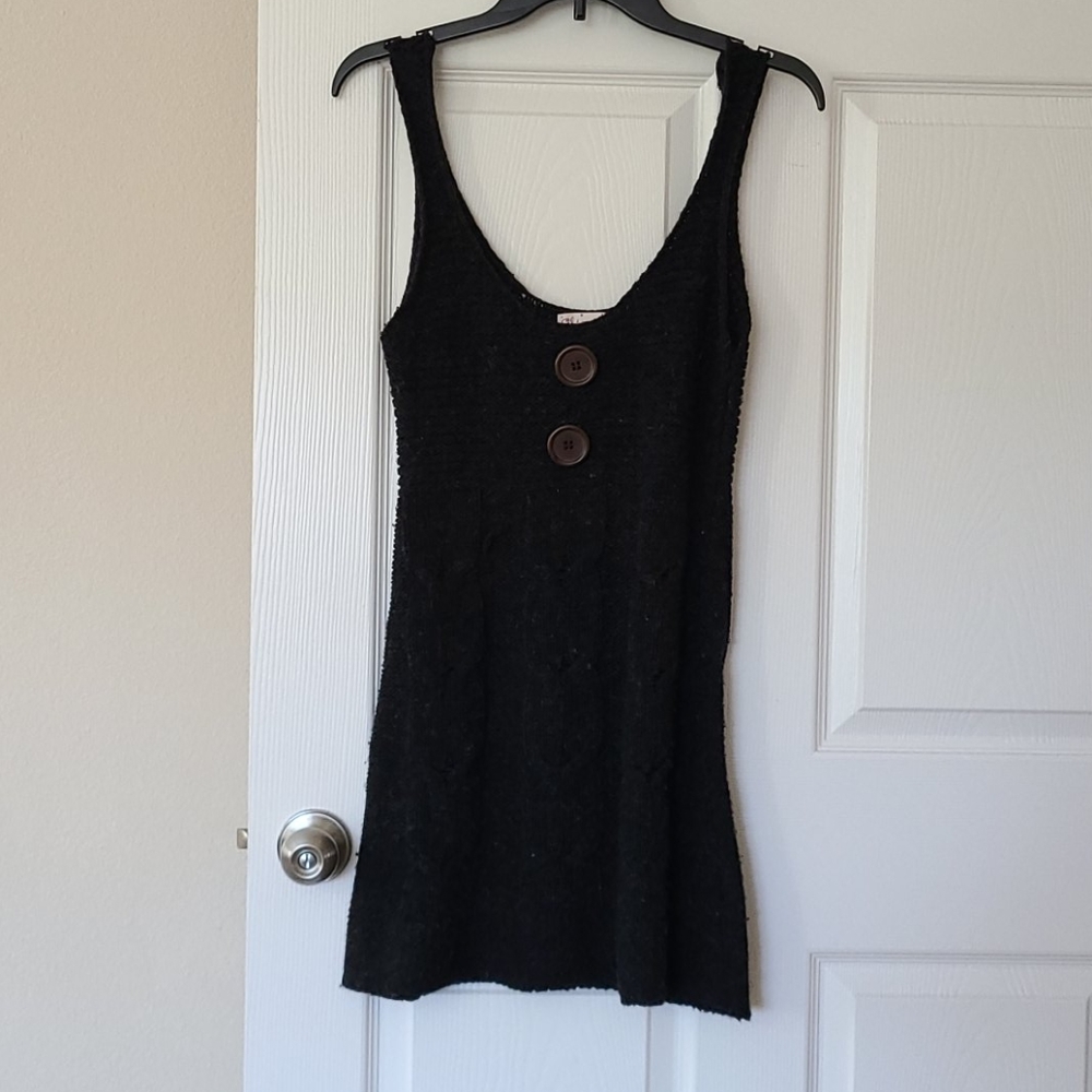 Wool blend sweater tunic